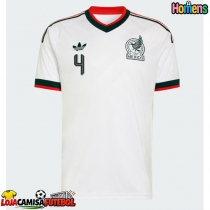 Camisa de Futebol México Edson Alvarez #4 Equipamento Secundário Mundo 2026 Manga Curta